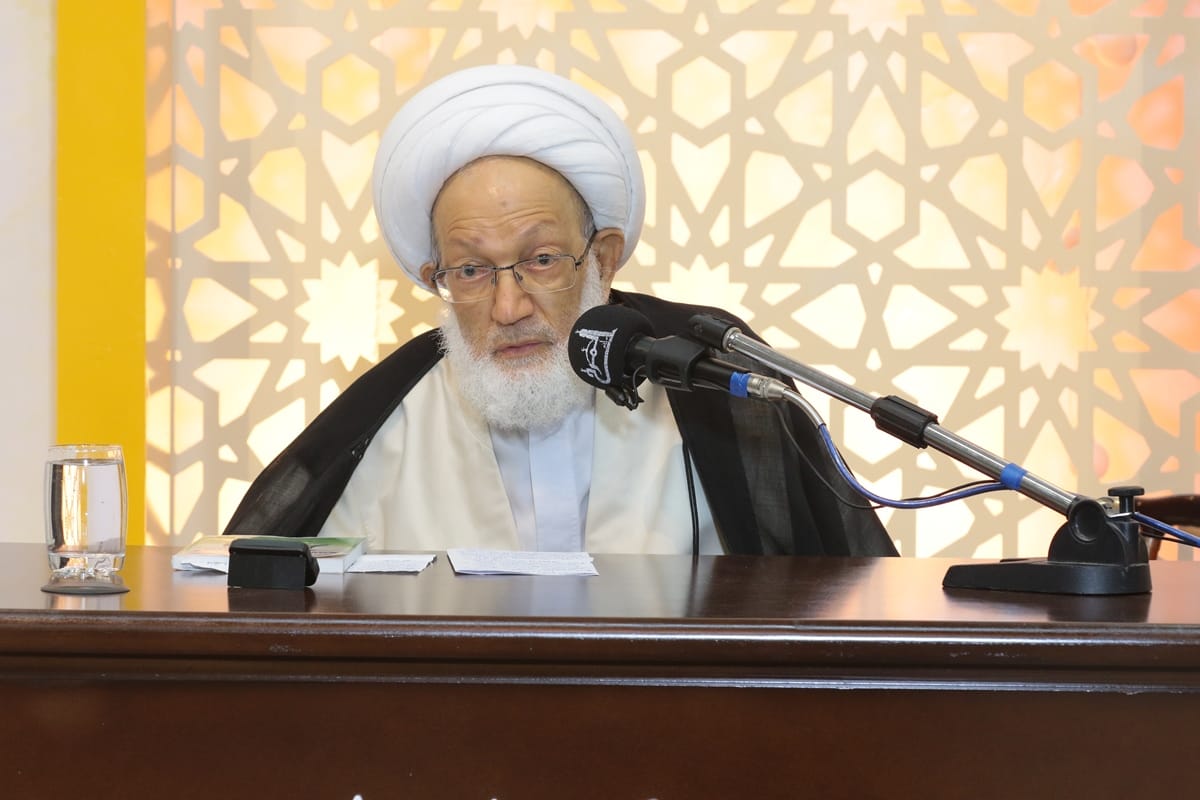 تغطية مصورة : كلمة سماحة آية الله قاسم بمأتم المرخ بعنوان “شهر الله .. ربيع الروح”