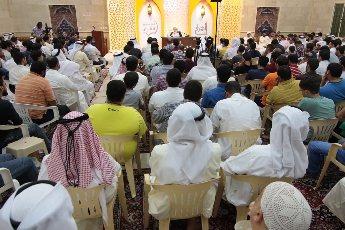 تغطية مصورة : كلمة سماحة آية الله قاسم بمأتم المرخ بعنوان “شهر الله .. ربيع الروح”