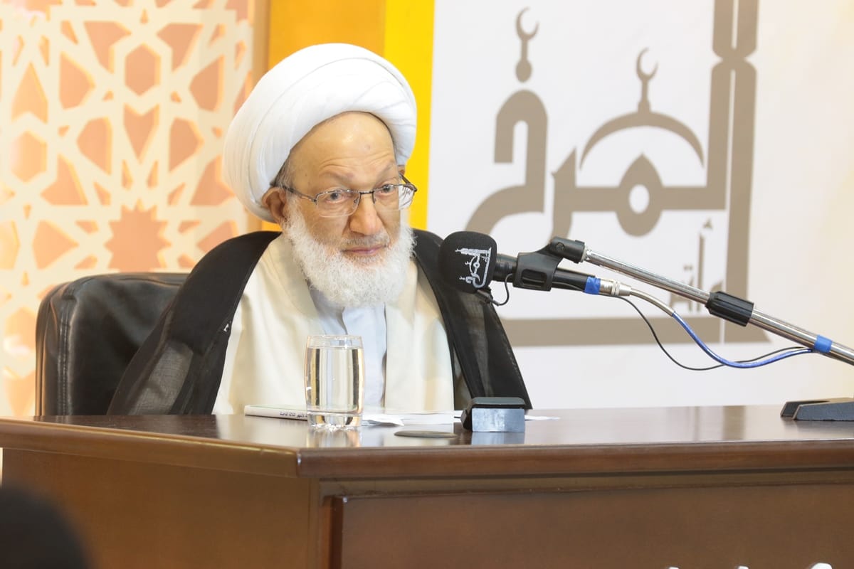 تغطية مصورة : كلمة سماحة آية الله قاسم بمأتم المرخ بعنوان “شهر الله .. ربيع الروح”