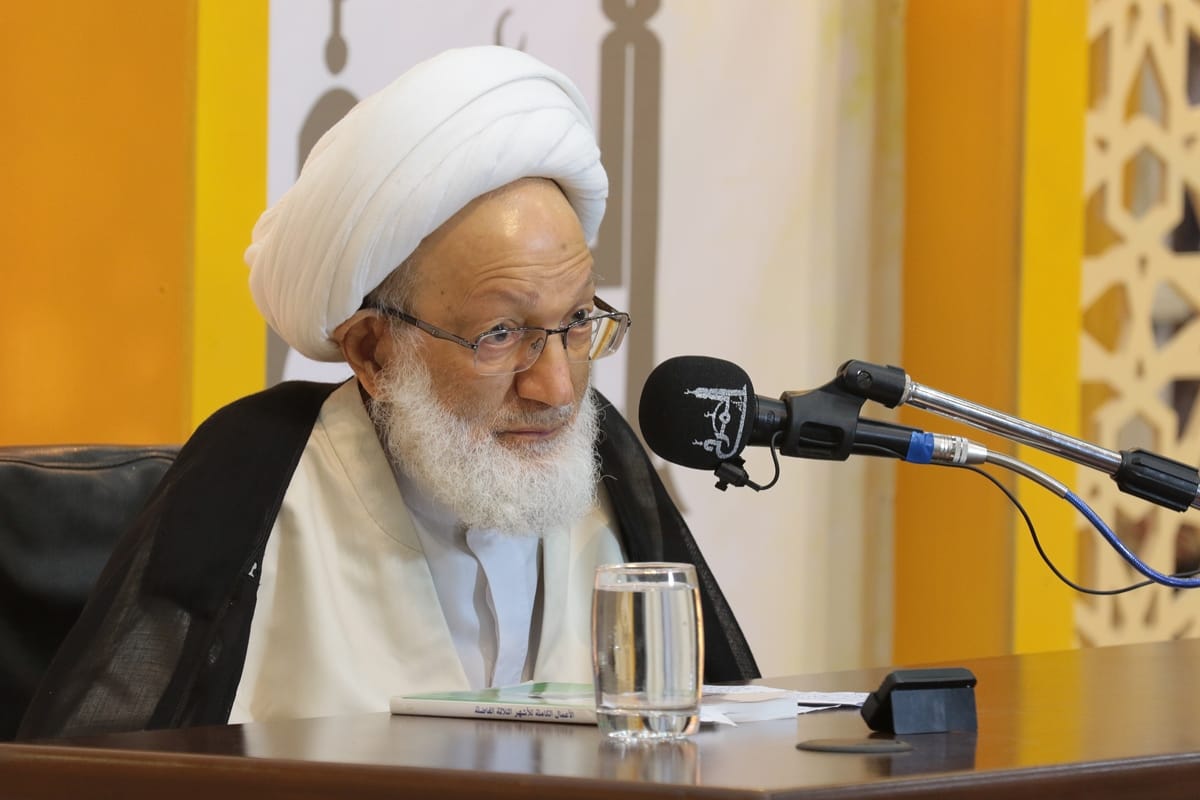 تغطية مصورة : كلمة سماحة آية الله قاسم بمأتم المرخ بعنوان “شهر الله .. ربيع الروح”